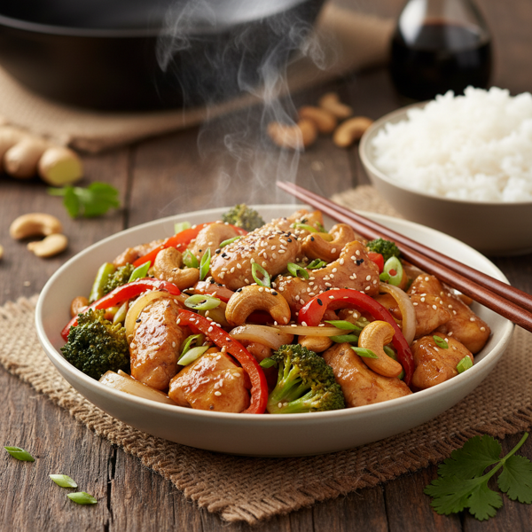 Savory Cashew Chicken Stir-Fry Delight recipe
