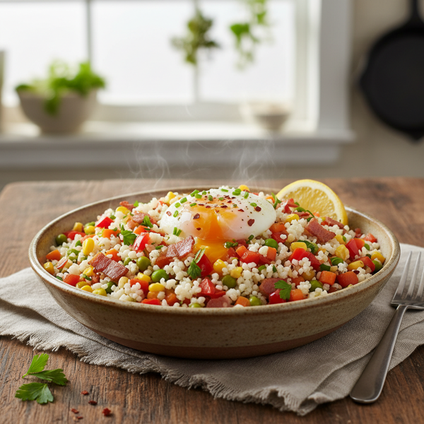 Savory Cauliflower Confetti Rice recipe