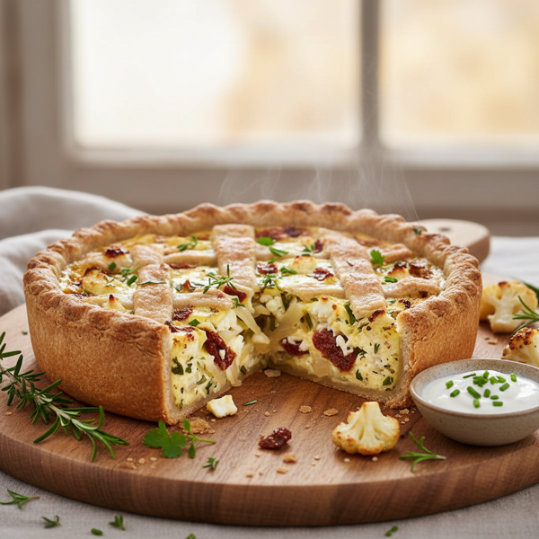 Savory Cauliflower Pie recipe