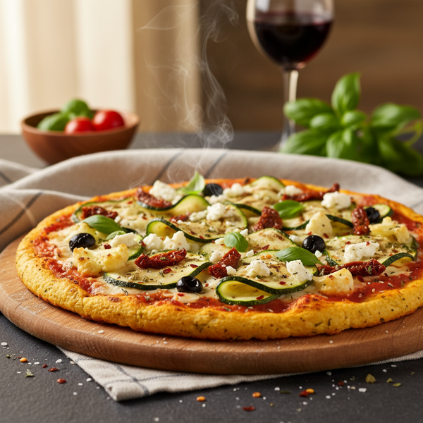 Savory Cauliflower Zucchini Pizza Delight recipe