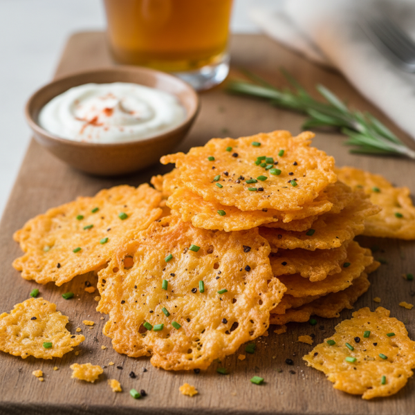 Savory Cheddar Cheese Crisps recipe