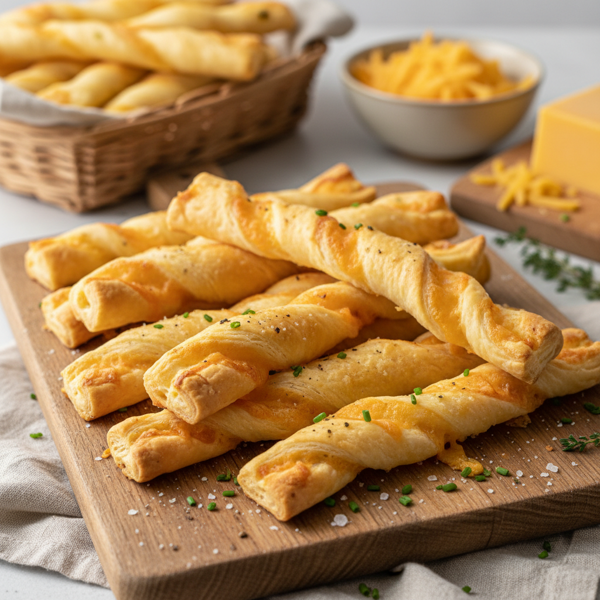 Savory Cheddar Cheese Straws recipe