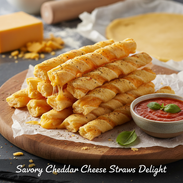 Savory Cheddar Cheese Straws Delight recipe