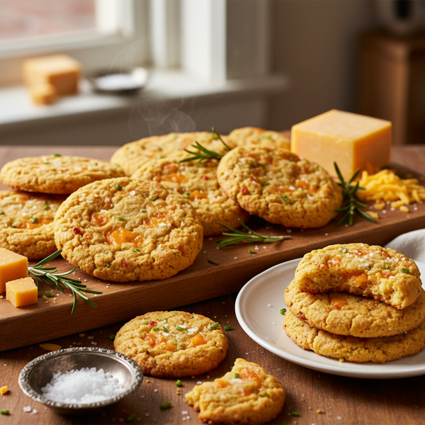 Savory Cheddar Delight Cookies recipe