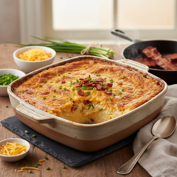 Savory Cheddar Grits Casserole recipe