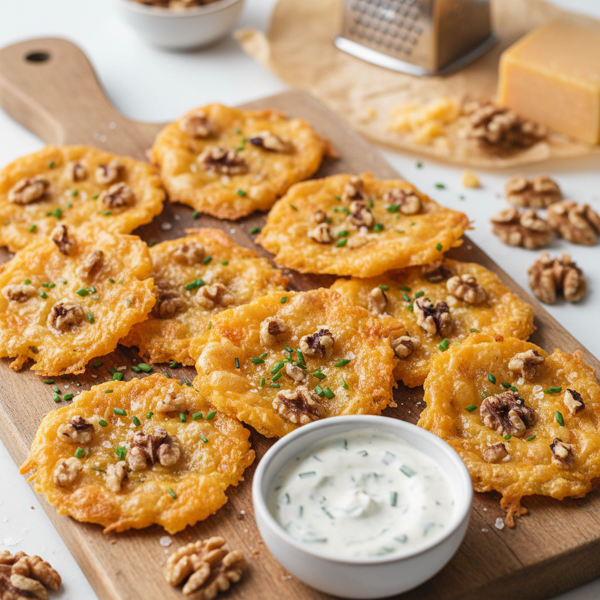 Savory Cheddar Walnut Crisps recipe