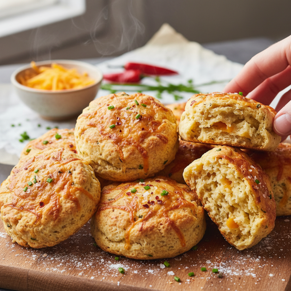 Savory Cheddar & Cayenne Scones recipe