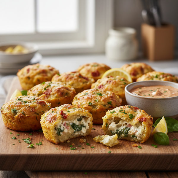 Savory Cheesy Artichoke Bites recipe