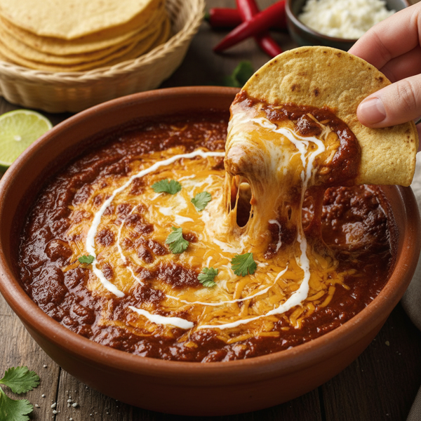 Savory Cheesy Red Enchilada Sauce recipe