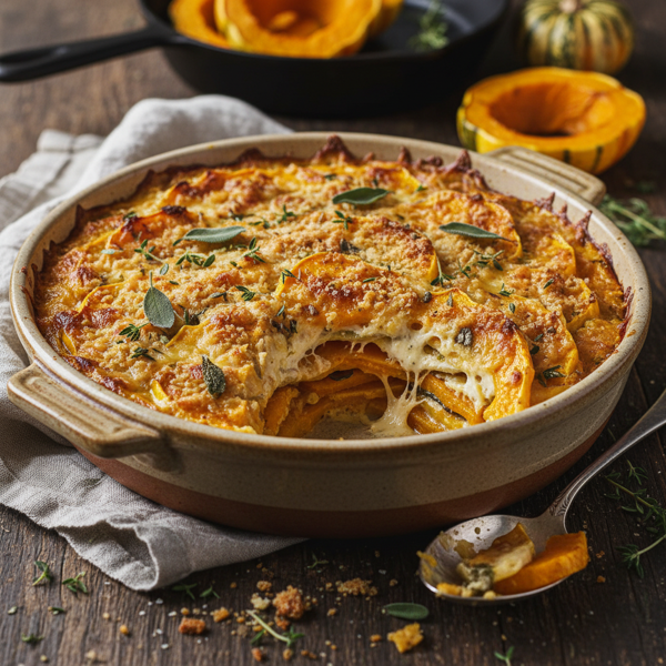 Savory Cheesy Squash Bake recipe