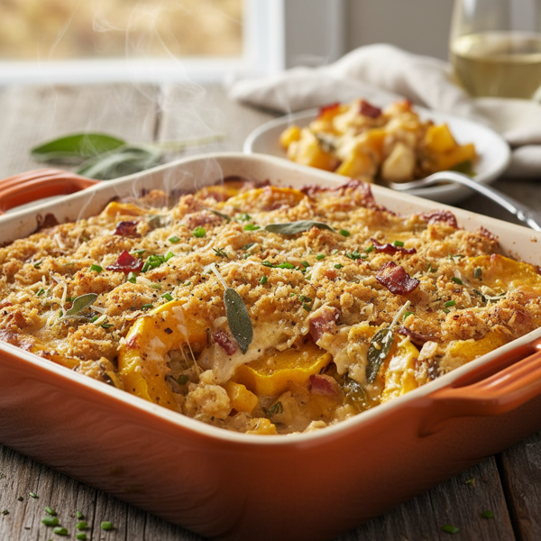 Savory Cheesy Squash Delight recipe