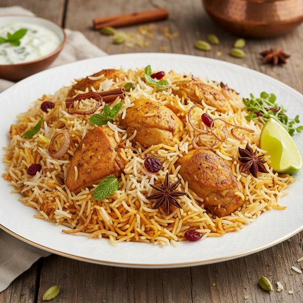 Savory Chicken Biryani Delight recipe