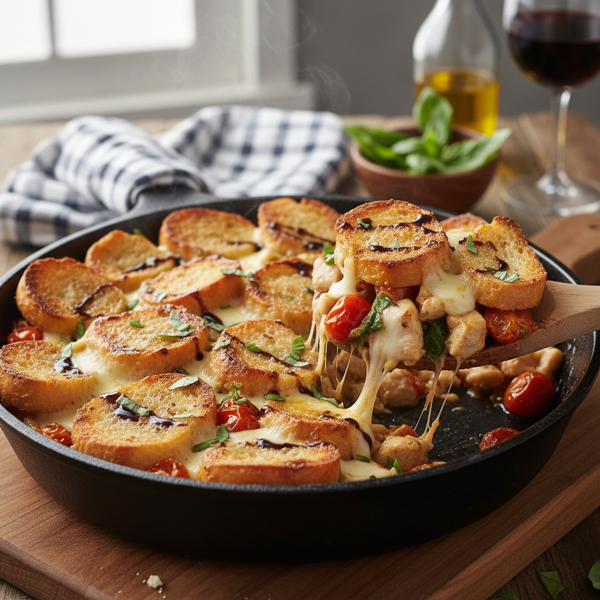 Savory Chicken Bruschetta Bake recipe