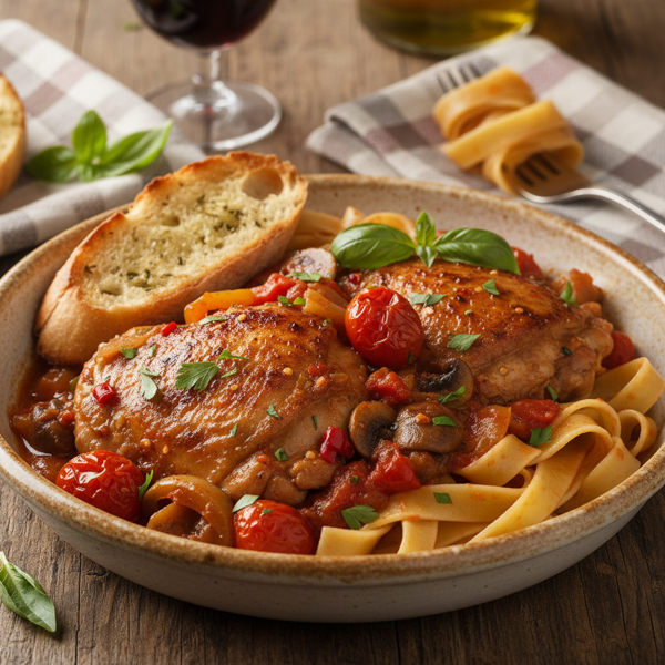 Savory Chicken Cacciatore Delight recipe