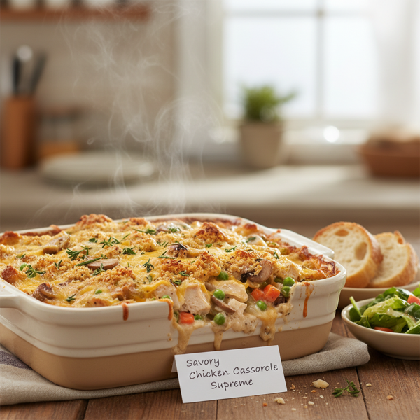 Savory Chicken Casserole Supreme recipe