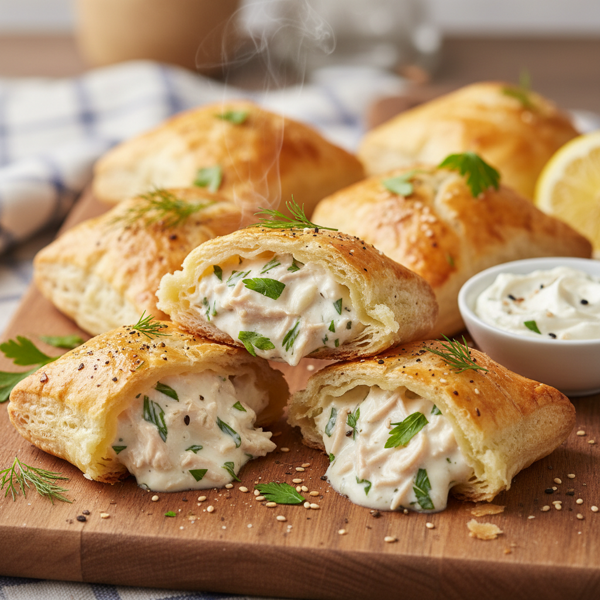 Savory Chicken Cream Cheese Puffs recipe