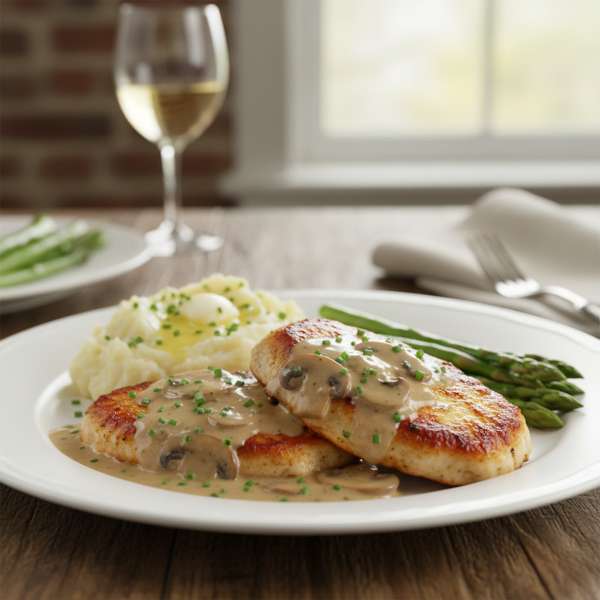 Savory Chicken Diane Delight recipe