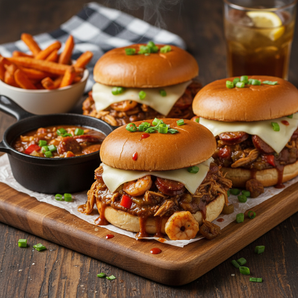 Savory Chicken Gumbo Sloppy Joes recipe