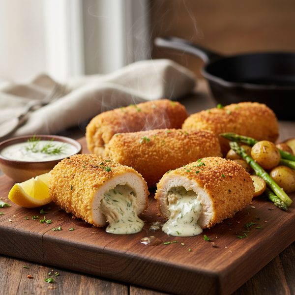 Savory Chicken Kiev Rolls recipe