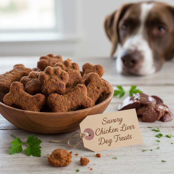 Savory Chicken Liver Dog Treats recipe