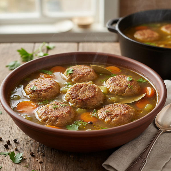 Savory Chicken Liver Dumpling Soup recipe