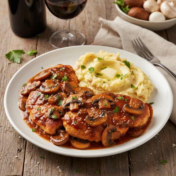 Savory Chicken Marsala with Mushrooms recipe