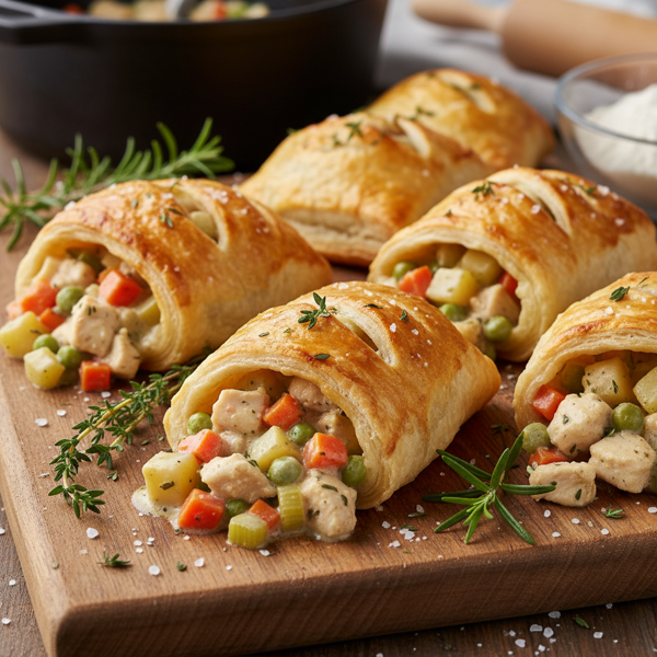 Savory Chicken Pot Pie Turnovers recipe