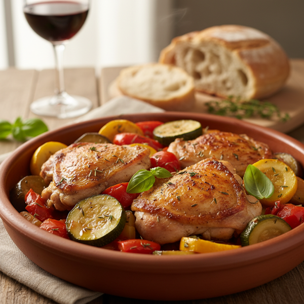 Savory Chicken Ratatouille Delight recipe