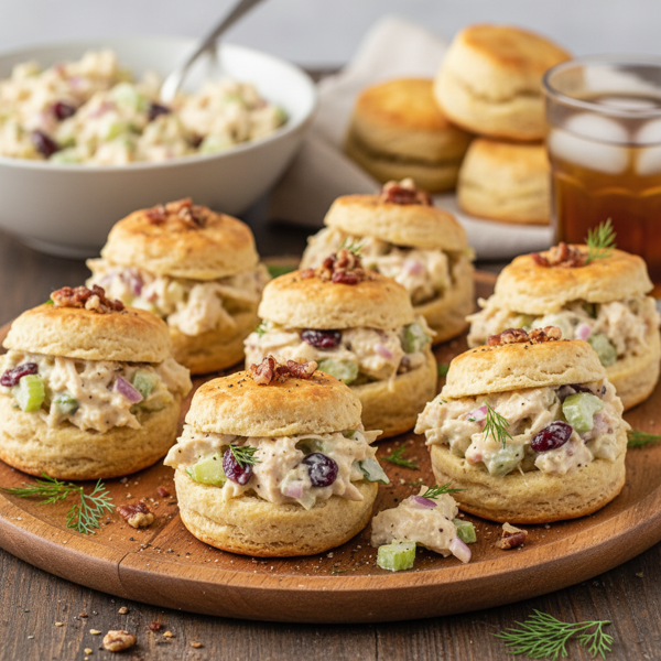 Savory Chicken Salad Biscuit Cups recipe
