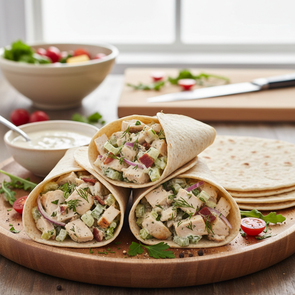 Savory Chicken Salad Wraps recipe