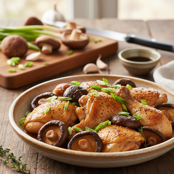 Savory Chicken Shiitake Mushroom Delight recipe