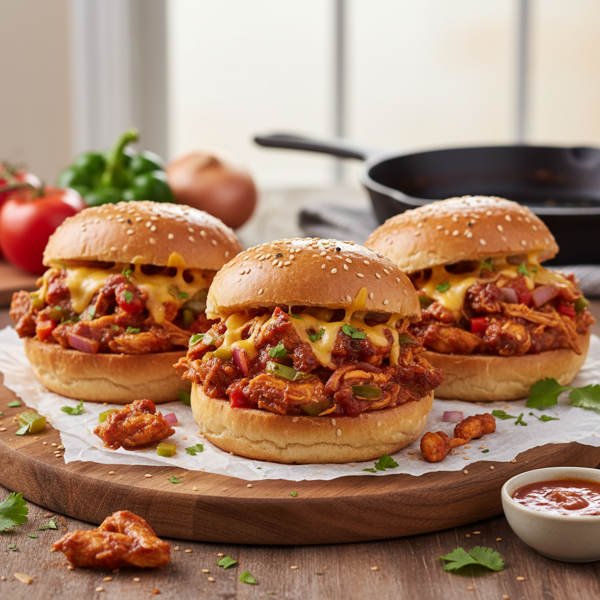 Savory Chicken Sloppy Joes recipe
