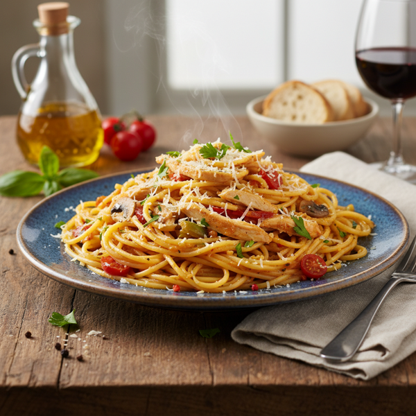 Savory Chicken Spaghetti Delight recipe