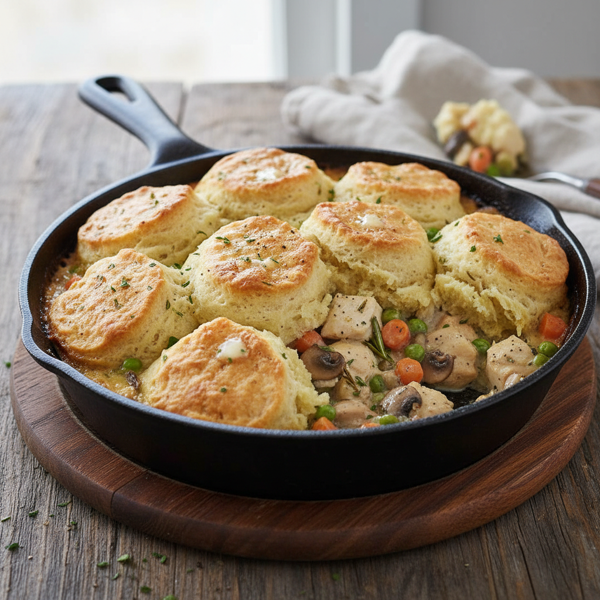 Savory Chicken & Biscuit Bake recipe