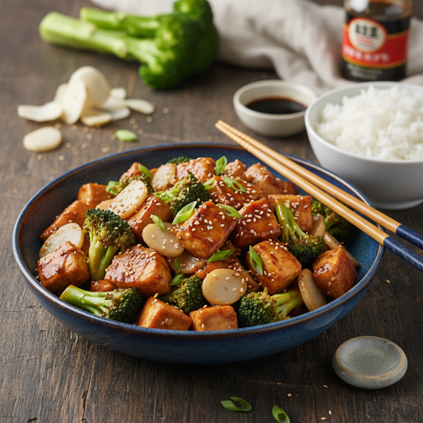 Savory Chicken & Broccoli Stir-Fry with Water Chestnuts and Oyster Sauce recipe