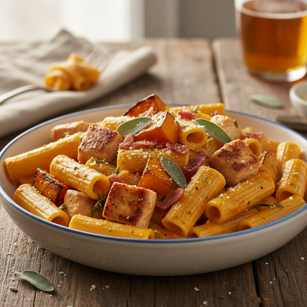 Savory Chicken & Pumpkin Pasta Delight recipe