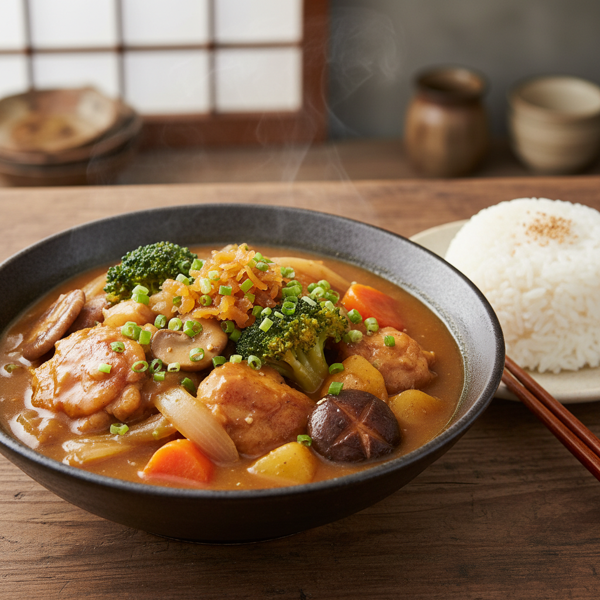 Savory Chicken & Vegetable Japanese Curry recipe