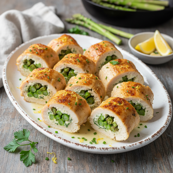 Savory Chicken and Asparagus Roll-Ups recipe