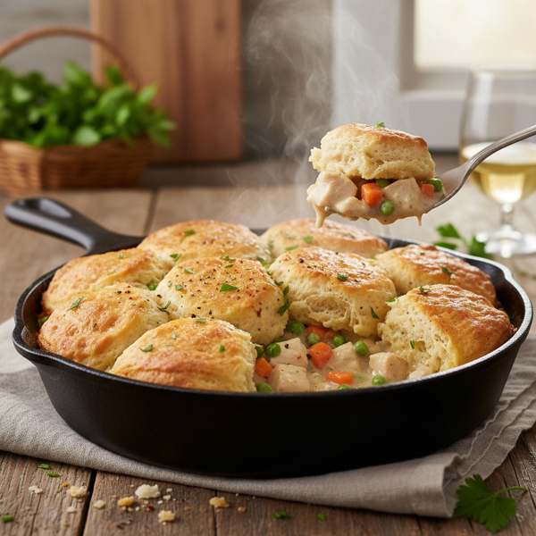 Savory Chicken and Biscuit Bake recipe