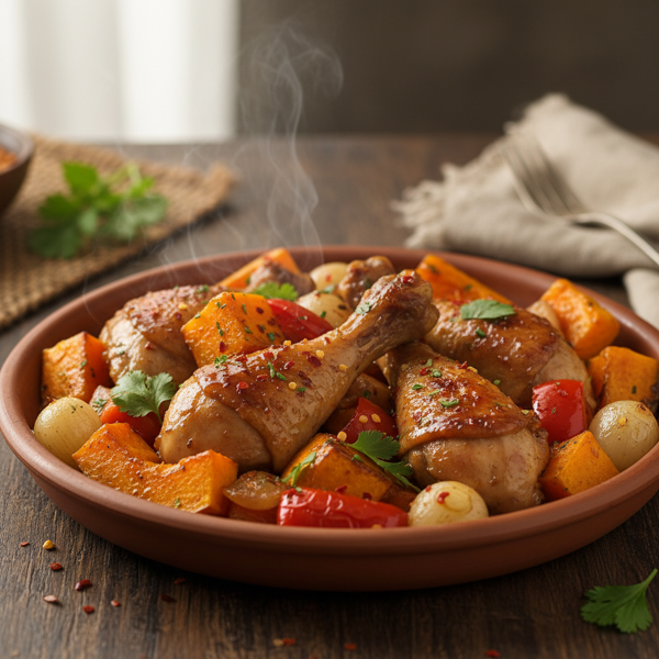 Savory Chicken and Calabaza Medley recipe