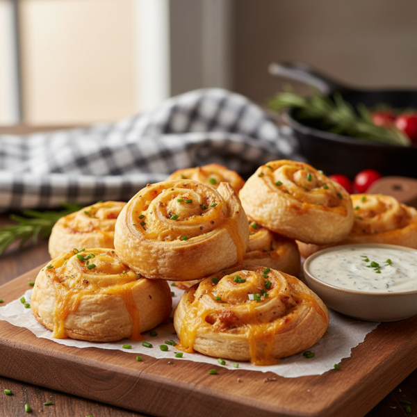 Savory Chicken and Cheese Roll-Ups recipe