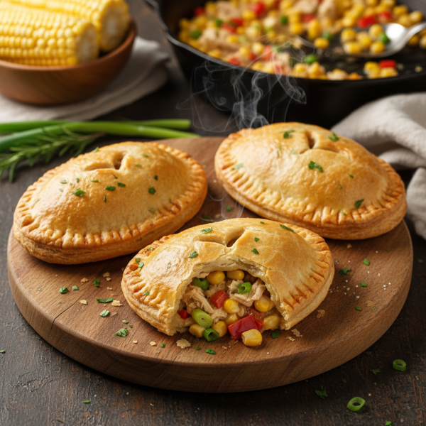 Savory Chicken and Corn Hand Pies recipe