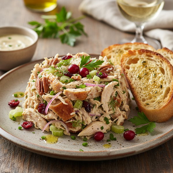 Savory Chicken or Turkey Salad Delight recipe