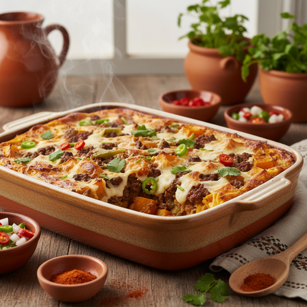 Savory Chilean Butternut Squash Bake recipe
