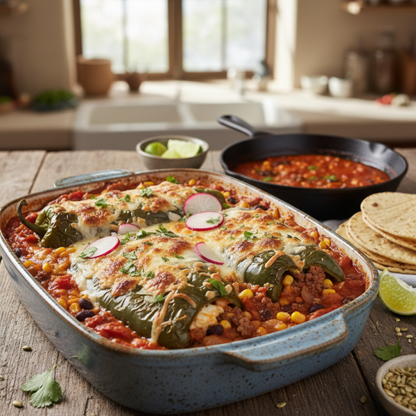 Savory Chiles Rellenos Casserole Delight recipe