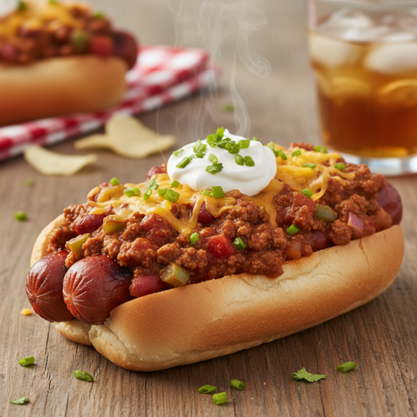 Savory Chili Dog Topping recipe