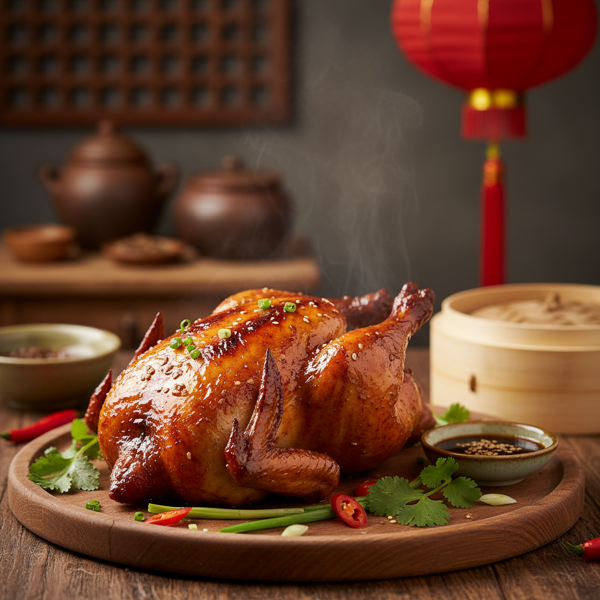 Savory Chinese-Style Roast Chicken recipe