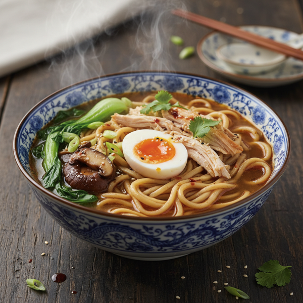 Savory Chinese Chicken Noodle Soup recipe