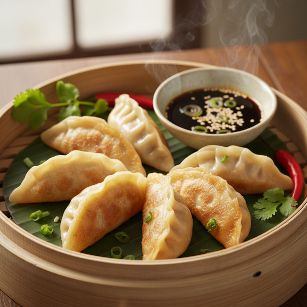 Savory Chinese Pot Stickers recipe