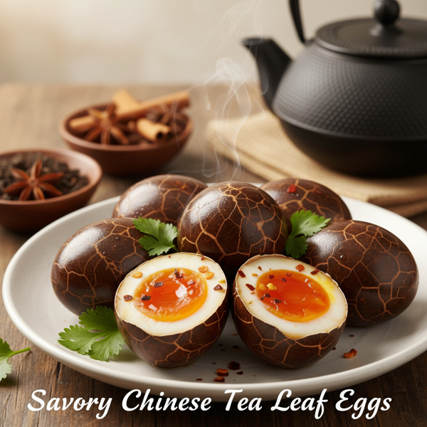 Savory Chinese Tea Leaf Eggs recipe